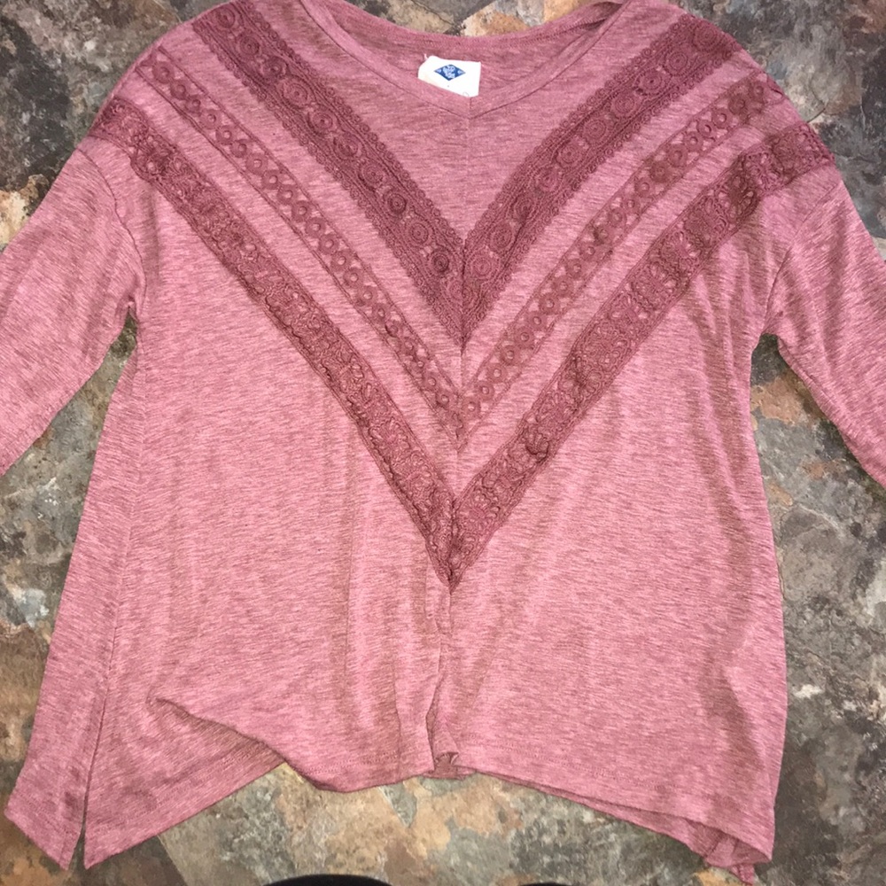 Maroon top!